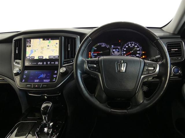 クラウンハイブリッド アスリートS J-フロンティア ドラレコ ミュージックプレイヤー接続可 電動シート アルミホイール ワンオーナー LEDヘッドランプ キーレス CD 盗難防止装置 ハイブリッド オートクルーズコントロール メモリーナビ フルセグ(3枚目)