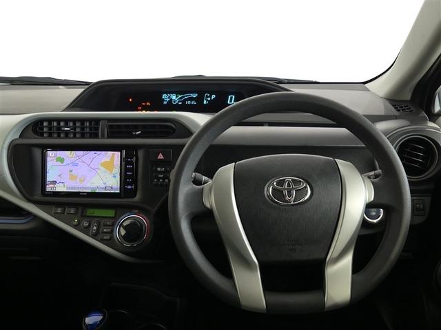 アクア S ワンオーナー キーレス CD 盗難防止装置 ハイブリッド メモリーナビ フルセグ(3枚目)