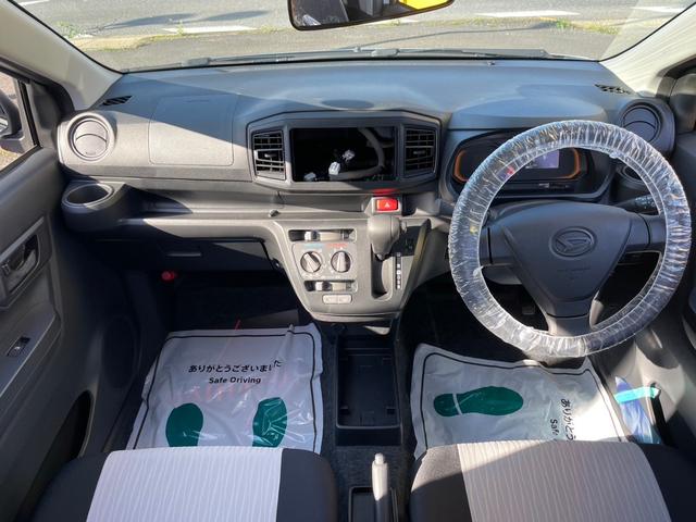 ミライース Ｌ　ＳＡＩＩＩ　届出済未使用車　イーステクノロジー　キーレス　ハロゲンランプ　自発光式デジタルメーター　フットパーキングブレーキ　マニュアルエアコン　パワーウィンドウ　手動格納式ミラー　リバース連動リヤワイパー（56枚目）