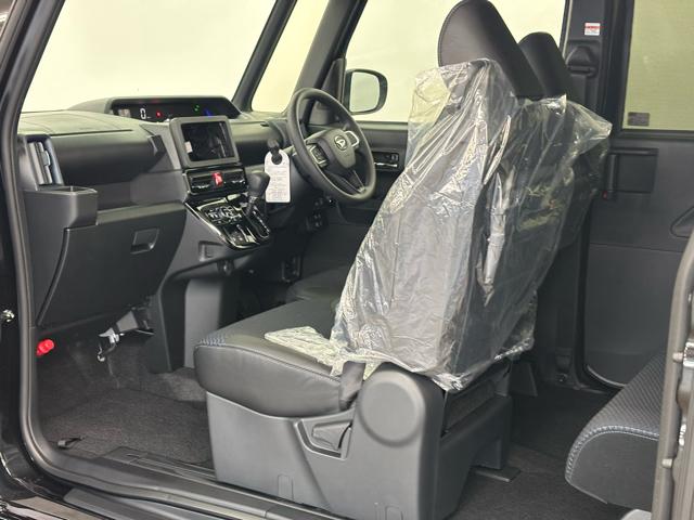 タント カスタムＸ　届出済未使用車　衝突被害軽減システム　スマートキー　ＬＥＤランプ　ＬＥＤフォグランプ　電動パーキングブレーキ　運転席助手席シートヒータ　ミラクルオープンドア　両側電動スライドドア　アルミホイール（13枚目）