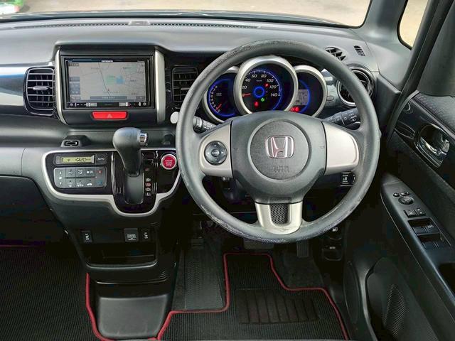 N-BOXカスタム G SSパッケージ 修復歴なし ナビ フルセグ Bluetooth 衝突軽減ブレーキ バックカメラ 両側パワースライドドア アイドリングストップ スマートキー プッシュスタート シートヒーター ETC HIDヘッドライト(16枚目)