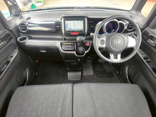 N-BOXカスタム G・Lパッケージ 修復歴なし 純正ナビ フルセグ Bluetooth 両側スライド片側パワースライドドア スマートキー プッシュスタート ETC HIDヘッドライト オートエアコン スペアキー 整備保証付(5枚目)