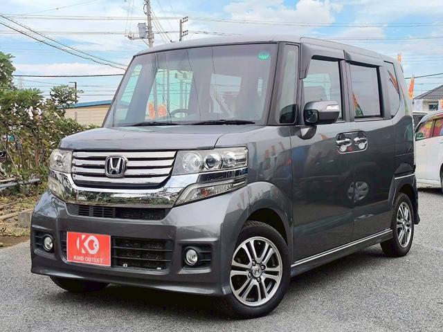 N-BOXカスタム G・Lパッケージ 修復歴なし 純正ナビ フルセグ Bluetooth 両側スライド片側パワースライドドア スマートキー プッシュスタート ETC HIDヘッドライト オートエアコン スペアキー 整備保証付(7枚目)