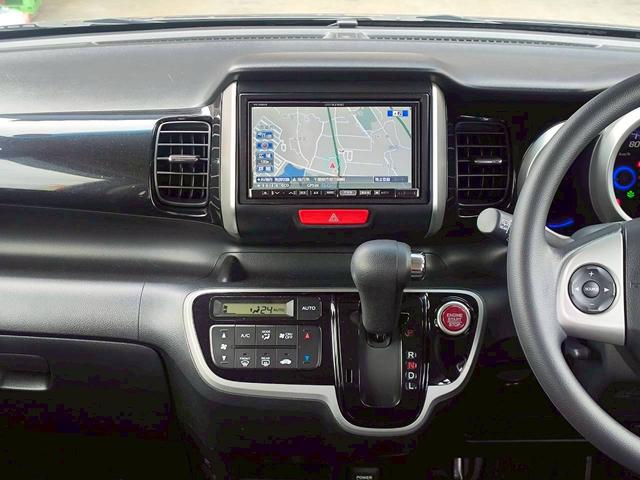 N-BOXカスタム G・Lパッケージ 修復歴なし 純正ナビ フルセグ Bluetooth 両側スライド片側パワースライドドア スマートキー プッシュスタート ETC HIDヘッドライト オートエアコン スペアキー 整備保証付(23枚目)