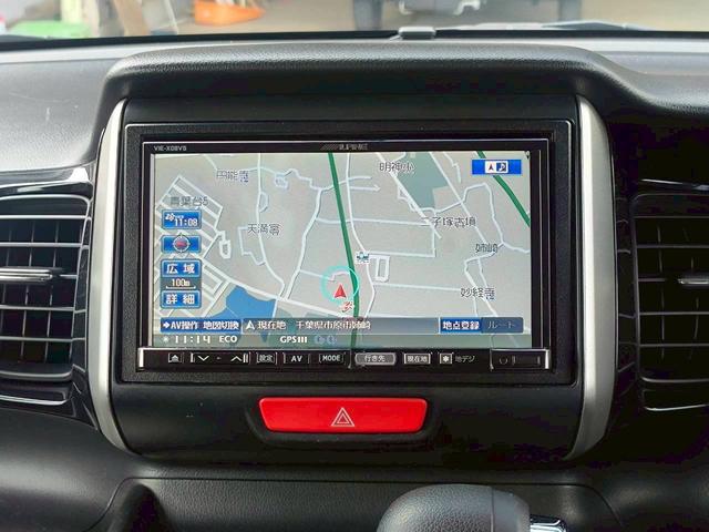 N-BOXカスタム G・Lパッケージ 修復歴なし 純正ナビ フルセグ Bluetooth 両側スライド片側パワースライドドア スマートキー プッシュスタート ETC HIDヘッドライト オートエアコン スペアキー 整備保証付(24枚目)