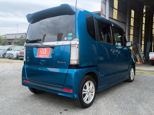 N-BOXカスタム G・Lパッケージ 修復歴なし 純正ナビ バックカメラ 両側スライド片側パワースライドドア スマートキー プッシュスタート ETC HIDヘッドライト オートエアコン ドアバイザー スペアキー 整備保証付(10枚目)