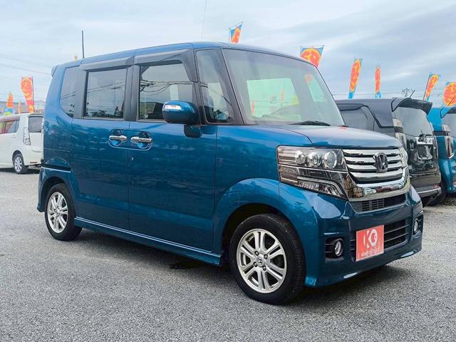 N-BOXカスタム G・Lパッケージ 修復歴なし 純正ナビ バックカメラ 両側スライド片側パワースライドドア スマートキー プッシュスタート ETC HIDヘッドライト オートエアコン ドアバイザー スペアキー 整備保証付(38枚目)