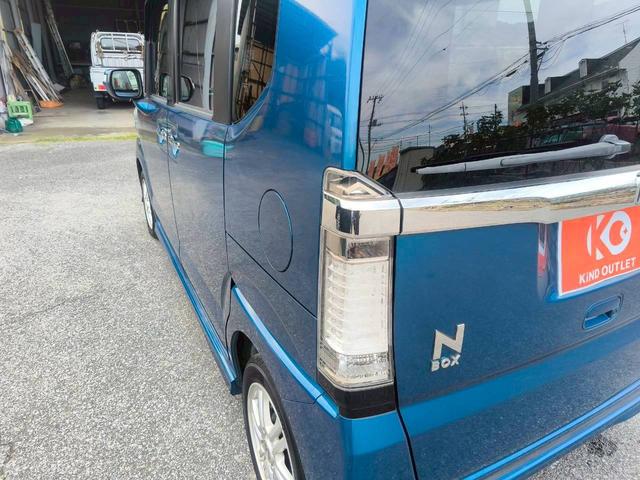 N-BOXカスタム G・Lパッケージ 修復歴なし 純正ナビ バックカメラ 両側スライド片側パワースライドドア スマートキー プッシュスタート ETC HIDヘッドライト オートエアコン ドアバイザー スペアキー 整備保証付(53枚目)