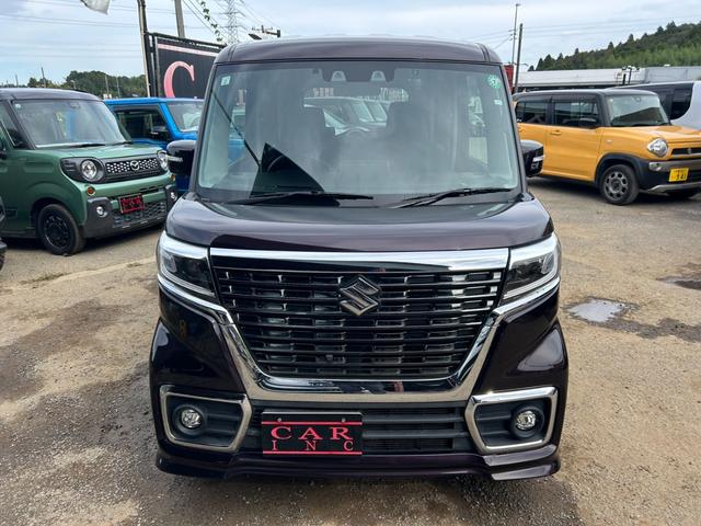 スペーシアカスタム ハイブリッドＧＳ　衝突軽減ブレーキ　アラウンドビューモニター　Ｂｌｕｅｔｏｏｔｈ　アダプティブクルーズコントロール　シートヒーター　ＬＥＤヘッドライト　コーナーセンサー　レーンアシスト　オートライト　社外オーディオ（17枚目）