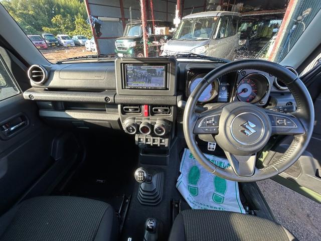 ジムニー XC 4WD ターボ 衝突軽減ブレーキ 社外ナビ シートヒーター Bluetooth クルーズコントロール レーンアシスト LEDヘッドライト ダウンヒルアシストコントロール ETC 地デジ オートライト(4枚目)