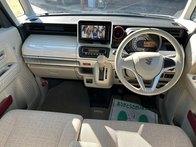 スペーシア ハイブリッドＸ　衝突軽減ブレーキ　両側パワースライドドア　社外ナビ　バックカメラ　Ｂｌｕｅｔｏｏｔｈ　シートヒーター　コーナーセンサー　レーンアシスト　ＥＴＣ　オートライト　スマートキー　プッシュスタート（4枚目）