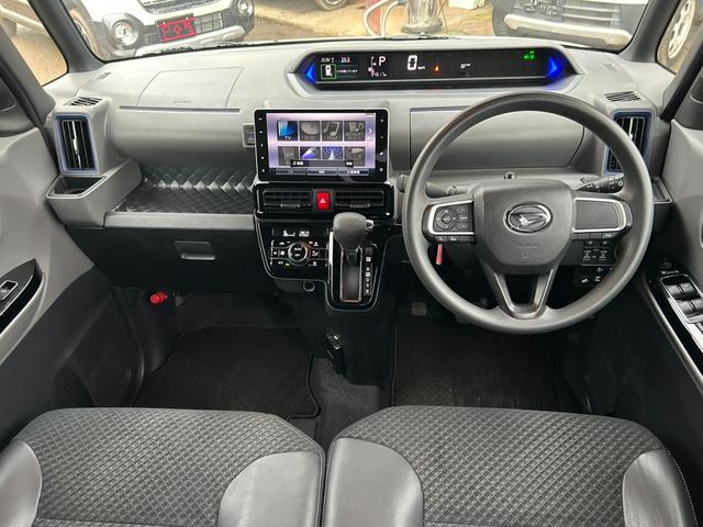 タント カスタムＸ　衝突被害軽減ブレーキ　ワンオーナー　両側パワースライドドア　ハーフレザーシート　レーンキープアシスト　コーナーセンサー　アイドリングストップ　プッシュスタート　ＬＥＤオートライト　純正ＳＤナビ　ＢＴ（4枚目）