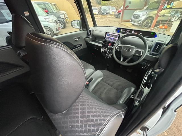 タント カスタムＸ　衝突被害軽減ブレーキ　ワンオーナー　両側パワースライドドア　ハーフレザーシート　レーンキープアシスト　コーナーセンサー　アイドリングストップ　プッシュスタート　ＬＥＤオートライト　純正ＳＤナビ　ＢＴ（37枚目）