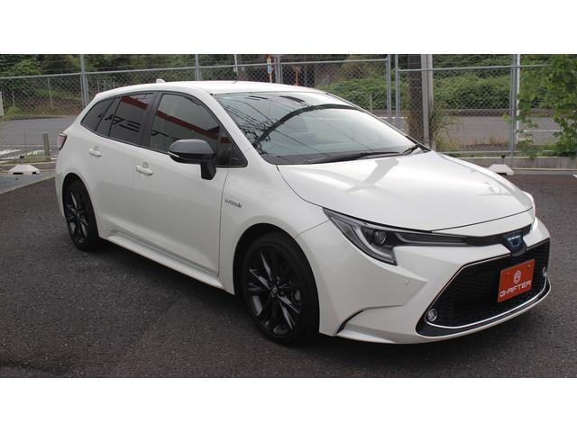 カローラツーリング ハイブリッド ダブルバイビー 純正ディスプレイオーディオ 禁煙車 地上デジタル放送 バックカメラ ハーフレザーシート LEDヘッドライト ETC レーダークルーズコントロール プッシュスタート 純正アルミホイール(9枚目)
