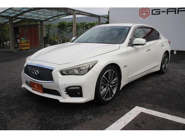 スカイライン 350GT ハイブリッド タイプSP 純正ナビ 禁煙車 アラウンドビューモニター フルセグ ベージュ本革電動シート シートヒーター LEDヘッド ETC クルーズコントロール 純正19インチアルミホイール クリアランスソナー(16枚目)