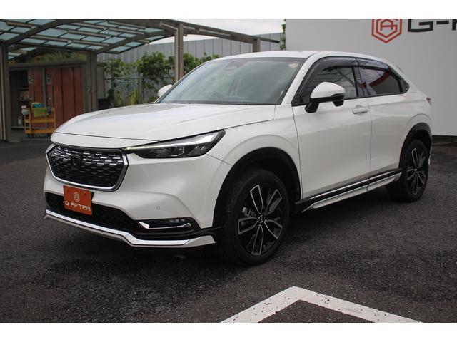 ヴェゼル e:HEV Z 純正フルエアロ 禁煙車 オプショングリル 純正9型ナビ フルセグ LEDヘッドライト 360°カメラ 黒半革シート ETC ハンドルヒーター シートヒーター 電動バックドア クルーズコントロール(16枚目)