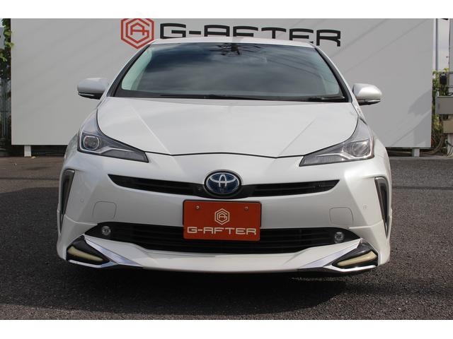 プリウス Aツーリングセレクション 後期型 禁煙車 フルエアロ 純正8型ディスプレイオーディオ 360°カメラ フルセグTV 温熱黒革シート ETC クルーズコントロール LEDヘッドライト 自動駐車システム ブラインドスポットモニター(8枚目)