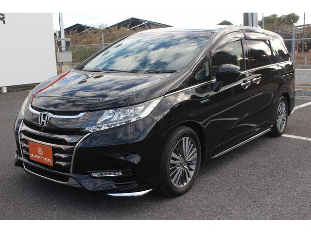 オデッセイハイブリッド ハイブリッドアブソルート・ＥＸホンダセンシング　禁煙車　後席モニター　純正９型ナビ　フルセグテレビ　バックカメラ　黒革シート　両側電動スライドドア（15枚目）