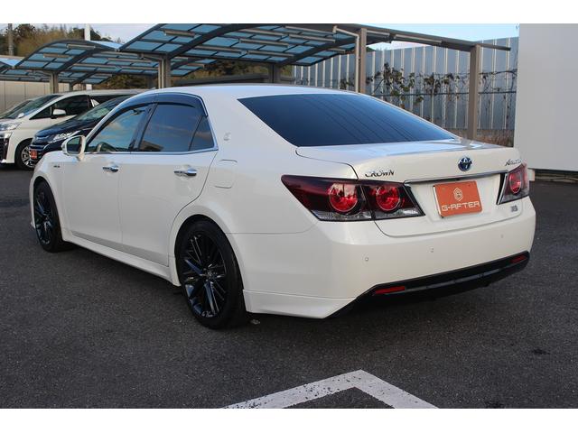 クラウンハイブリッド アスリートＳ　Ｊ－フロンティアリミテッド　禁煙車　純正ナビ　フルセグテレビ　サイドバックカメラ　ＥＴＣ　レーダークルコン　ＬＥＤヘッドライト　黒半革シート　プッシュスタート　スマートキー　クリアランスソナー（13枚目）