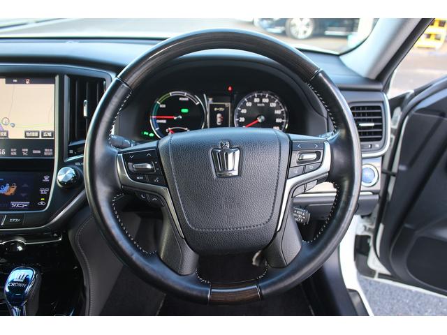 クラウンハイブリッド アスリートＳ　Ｊ－フロンティアリミテッド　禁煙車　純正ナビ　フルセグテレビ　サイドバックカメラ　ＥＴＣ　レーダークルコン　ＬＥＤヘッドライト　黒半革シート　プッシュスタート　スマートキー　クリアランスソナー（50枚目）