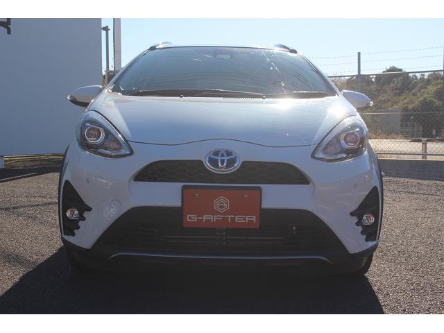 アクア クロスオーバー トヨタセーフティセンス 禁煙車 純正9型ナビ フルセグTV Bカメラ LEDヘッドライト ハーフレザーシート ETC シートヒーター スマートキー プッシュスタート Bluetooth接続(8枚目)