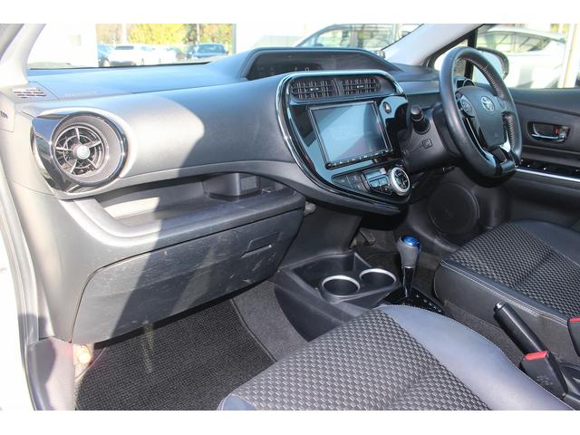 アクア クロスオーバー トヨタセーフティセンス 禁煙車 純正9型ナビ フルセグTV Bカメラ LEDヘッドライト ハーフレザーシート ETC シートヒーター スマートキー プッシュスタート Bluetooth接続(44枚目)