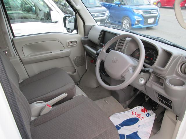 エブリイ ＰＣ　６型　禁煙元試乗車　ＬＥＤヘッドランプ　ＬＥＤライト　衝突被害軽減ブレーキ　後部パーキングセンサー　運転席シートヒーター　フロントパワーウィンドー　キーレスエントリー　ＵＳＢ電源　フルホイールキャップ　オーディオレス　天井収納　禁煙車（3枚目）
