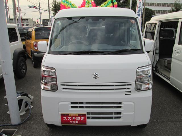 エブリイ ＰＣ　６型　禁煙元試乗車　ＬＥＤヘッドランプ　ＬＥＤライト　衝突被害軽減ブレーキ　後部パーキングセンサー　運転席シートヒーター　フロントパワーウィンドー　キーレスエントリー　ＵＳＢ電源　フルホイールキャップ　オーディオレス　天井収納　禁煙車（19枚目）