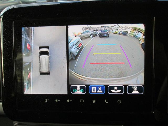 ワゴンＲスマイル ＨＹＢＲＩＤ　Ｘ　３型　禁煙元試乗車９インチナビ全方位カメラ　９フルセグナビ　全方位カメラ　ＬＥＤヘッドライト　後席両側電動スライドドア　衝突被害軽減ブレーキ　後部パーキングセンサー　オートエアコン　プッシュスタート　電動パーキング　クルーズコントロール（7枚目）