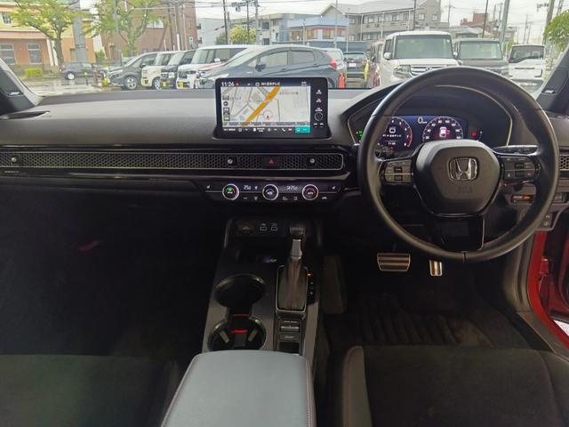 シビック ＥＸ　ワンオーナー　ナビ　フルセグＴＶ　ＥＴＣ　バックカメラ　スマートキー　ＬＥＤライト　ドラレコ　ホンダセンシング　リヤカメラ　地デジフルセグ　衝突軽減ブレーキ　前席シートヒーター　１オナ　オートエアコン（10枚目）
