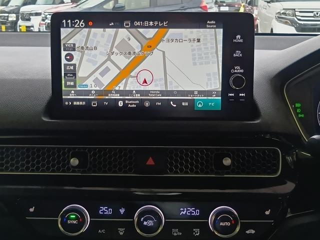 シビック ＥＸ　ワンオーナー　ナビ　フルセグＴＶ　ＥＴＣ　バックカメラ　スマートキー　ＬＥＤライト　ドラレコ　ホンダセンシング　リヤカメラ　地デジフルセグ　衝突軽減ブレーキ　前席シートヒーター　１オナ　オートエアコン（11枚目）