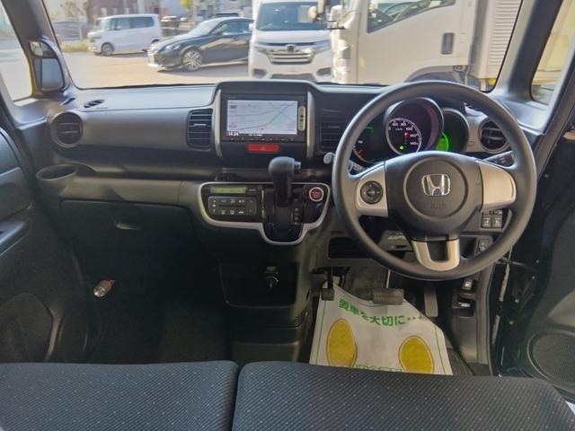 Ｎ－ＢＯＸ ＧＳＳパッケージ　ナビ　ワンセグＴＶ　バックカメラ　スマートキー　両側電動ドア　Ｗ電動ドア　ダブルエアバック　サイドカーテンエアバック　点検記録簿　１セグＴＶ　ＤＶＤ視聴可　フルオートエアコン　キーレスエントリ　ＡＢＳ（9枚目）