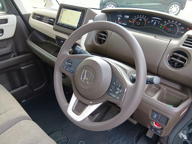 N-BOX L ワンオーナー ナビ TV Rカメラ 左側電動スライド 衝突回避支援ブレーキ PW パワステ Sヒーター 1オ-ナ- スマ-トキ- Bカメ 両側スライド 横滑り防止 ETC車載器 整備記録簿 キーレス付(14枚目)