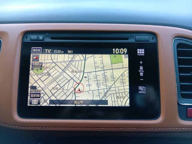 ヴェゼル ハイブリッドZ 純正ナビ TV Rカメラ ETC ドラレコ スマキー LEDランプ 整備記録簿 シ-トヒ-タ- サイドカーテンエアバック 運転席助手席エアバッグ VSA パワーステアリング フルオートエアコン Dレコ(10枚目)