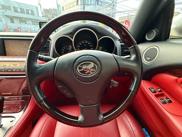 ソアラ 430SCV ノーブルカラーエディション ノーブルカラーエディション/赤革レザーシート/マークレビンソンスピーカー/禁煙/TRD19インチアルミホイール/オートクルーズコントロール/電動シート/HIDヘッドライト/フロントフォグランプ/ETC(13枚目)