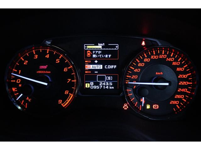 ＷＲＸ ＳＴＩ ＳＴＩ　タイプＳ　６ＭＴ／禁煙／ターボ／大型リアスポイラー／パワーシート／ハーフレザー／ＢＩＬＳＴＥＩＮ製ダンパー／ＢＲＥＭＢＯ製キャリパー／４ＷＤ／センターデフロック／ＬＥＤヘッドライト／純正１８インチアルミホイール（71枚目）