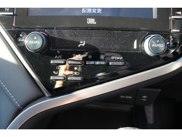 カムリ ＷＳレザーパッケージ　禁煙／セーフティセンス／２トーンカラー（ブラックルーフ＆プラチナホワイトパールマイカ）／ＪＢＬプレミアムサウンド／ブラインドスポットモニター／ＴＲＤフルエアロ／純正９インチＳＤナビ／革シート／ＥＴＣ（66枚目）