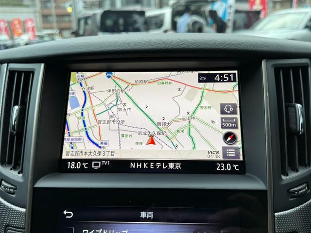 スカイライン ４００Ｒ　禁煙車／全方位運転支援システム／アラウンドビューモニター／純正ナビ／フルセグ／ドラレコ／Ｂｌｕｅｔｏｏｔｈ／シートヒーター／パワーシート／ダイヤキルティング本革シート／専用レッドブレーキキャリパー／（11枚目）