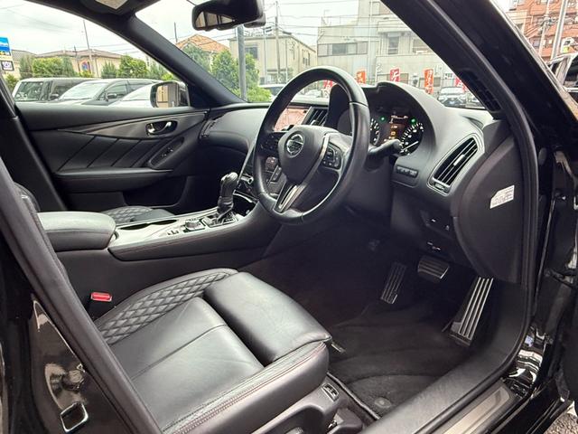 スカイライン 400R 禁煙車/全方位運転支援システム/アラウンドビューモニター/純正ナビ/フルセグ/ドラレコ/Bluetooth/シートヒーター/パワーシート/ダイヤキルティング本革シート/専用レッドブレーキキャリパー/(45枚目)