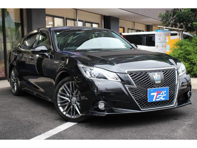 クラウンハイブリッド アスリートＳ　サンルーフ／純正ナビ／フルセグ／プリクラッシュセーフティ／レーダークルーズコントロール／バックカメラ／バックソナー／シートヒーター／電動サンシェード／純正１８インチＡＷ／ＨＩＤヘッドライト／ＥＴＣ／（14枚目）