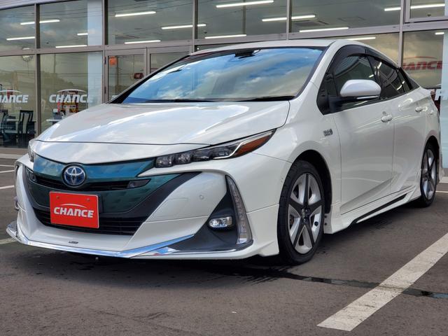 プリウスPHV Sセーフティプラス ナビ フルセグ CD DVD Bluetooth バックカメラ ETC クルーズコントロール 前席シートヒーター ステアリングヒーター 前ドライブレコーダー LEDヘッドライト モデリスタエアロ(3枚目)