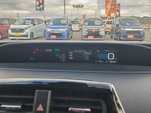 プリウスPHV Sセーフティプラス ナビ フルセグ CD DVD Bluetooth バックカメラ ETC クルーズコントロール 前席シートヒーター ステアリングヒーター 前ドライブレコーダー LEDヘッドライト モデリスタエアロ(17枚目)
