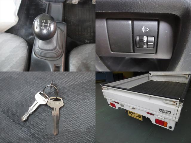 キャリイトラック KC エアコン パワステ 3方開 2WD 5速マニュアル ヘッドライトレベライザー(29枚目)