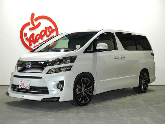 ヴェルファイア ２．４Ｚ　ゴールデンアイズ　ワンオーナー　アルパインＳＤナビ・ＴＶ　ＥＴＣ　Ｂカメラ　フリップダウンモニター　両側パワースライド　ディスチャージ　クルコン　スマートキー　社外ＡＷ２０インチ　保証書　取説　ナビ取説　スペアキー（2枚目）