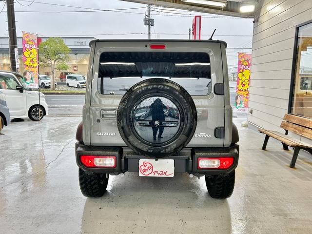 ジムニーシエラ JC ワンオーナー スマートキー2個 社外ナビ&フルセグ&BT バックモニター 革調シートカバー 前後ドライブレコーダー ETC セーフティサポート タイヤ215/75R15 純正アルミ クルコン(7枚目)