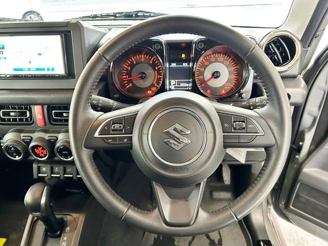 ジムニーシエラ JC ワンオーナー スマートキー2個 社外ナビ&フルセグ&BT バックモニター 革調シートカバー 前後ドライブレコーダー ETC セーフティサポート タイヤ215/75R15 純正アルミ クルコン(16枚目)