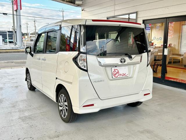 ルーミー カスタムＧ　ワンオーナー　スマートキー２個　ＬＥＤヘッドライト＆ＬＥＤフォグ　両側パワースライドドア　パノラミックビューパッケージ　スマートアシスト　フルセグＴＶ　レーダークルーズコントロール　純正アルミ（45枚目）