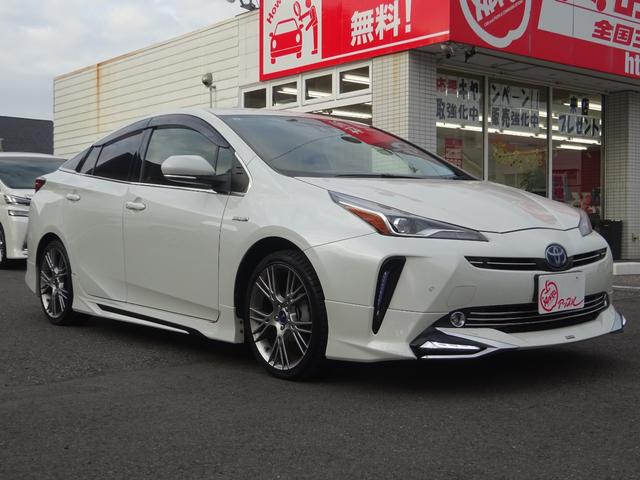 プリウス S モデリスタエアロ・モデリスタアルミホイール・ワンオーナー・純正ナビ・フルセグ・Bluetooth対応・バックモニター・ビルトインETC・ステアリングスイッチ・プッシュスタート・スマートキー2個(4枚目)