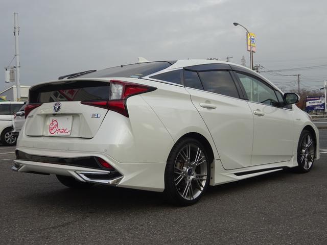 プリウス S モデリスタエアロ・モデリスタアルミホイール・ワンオーナー・純正ナビ・フルセグ・Bluetooth対応・バックモニター・ビルトインETC・ステアリングスイッチ・プッシュスタート・スマートキー2個(6枚目)