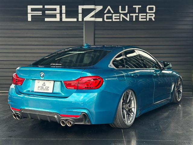 4シリーズ 420iグランクーペ イン スタイル スポーツ LCIモデル 特別仕様車300台限定車両 スナッパーロックブルー AIRLIFTエアサス BrixtonForged 20AW カーボンエアロ Kpipeエキゾースト RECAROシート 純正ナビ(2枚目)